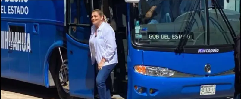 Retoma Maru uso de camión para giras estatales