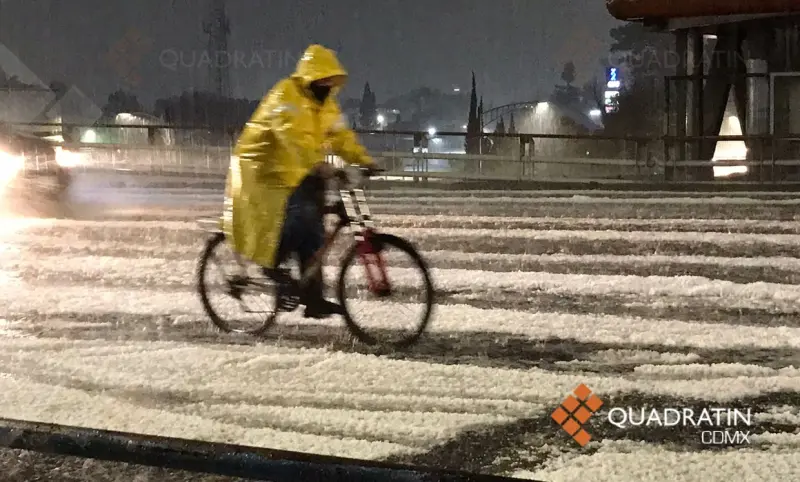 Lluvia y granizo alertan a 5 alcaldías de CDMX