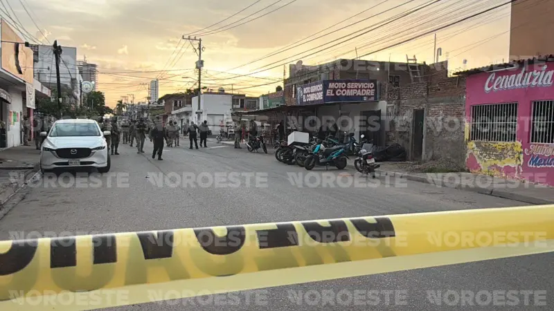 Matan a padre y sus dos hijos en ataque a un taller de motos de la Colonia Estero de Mazatlán
