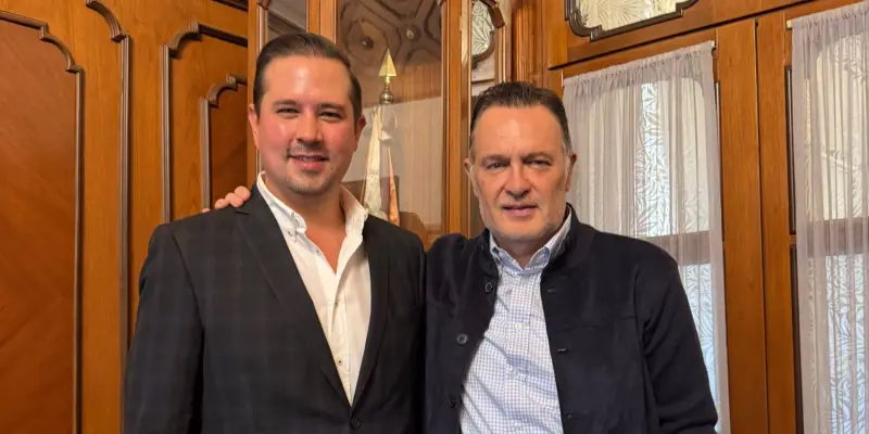 Sostienen encuentro de trabajo el gobernador Mauricio Kuri y Germán Borja por el desarrollo de Corregidora