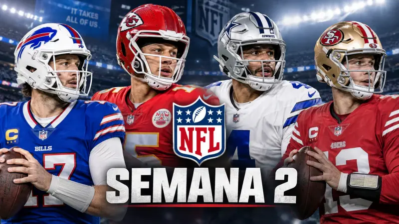 NFL 2026: Fechas, horarios y transmisión de todos los juegos de la Semana 2