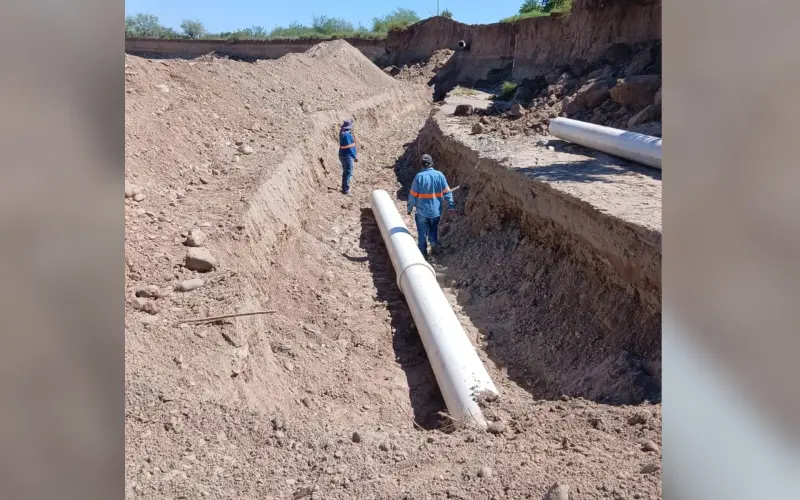 Intensifica Agua de Hermosillo trabajos para regularizar lo antes posible el servicio en el Norte de la ciudad, se encuentra en un 80% de avance