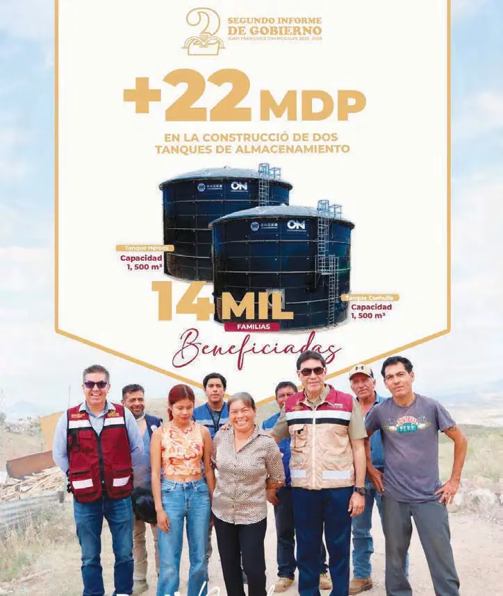 Nogales aumenta de 47 a 62 pozos y eleva 59% su producción de agua potable mientras el Acueducto Poniente llega al 90% y crece el tratamiento de aguas residuales