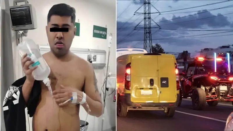 Identifican a hombres baleados cuando viajaban en Razer en Tlalnepantla