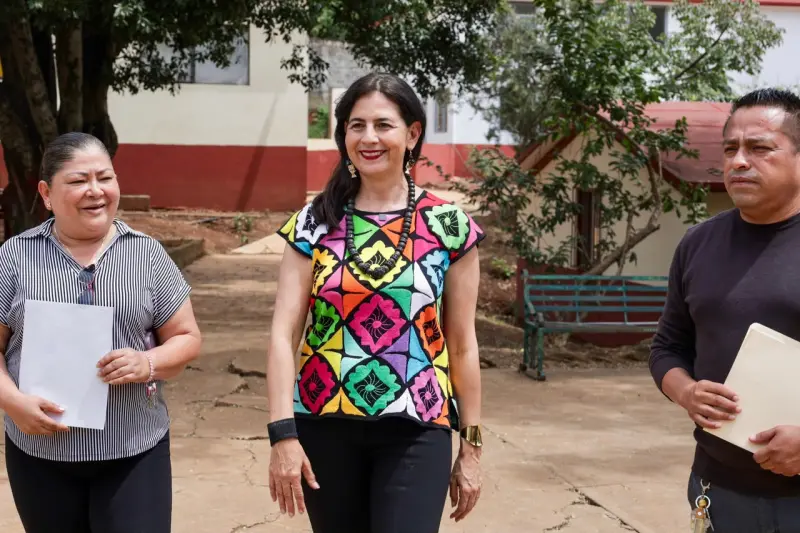 Gaby Molina sigue en territorio; visita Cecadej en Tacámbaro