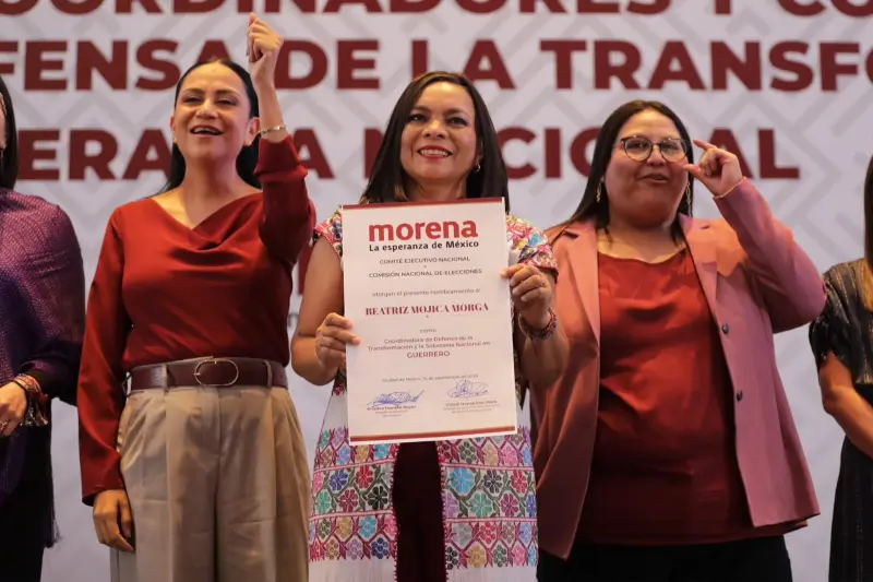 Morena designa a Mojica y Torres Piña como coordinadores de la 4T en Guerrero y Michoacán