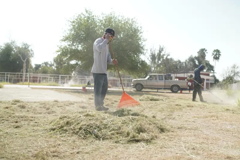 Atiende Municipio de Sabinas quejas por maleza y falta de limpieza en CBTis 20