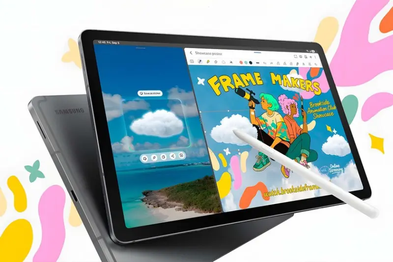 Tablet con gran pantalla y batería para todo el día. Viene con un lápiz y tiene descuento para regreso a clases