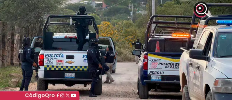 Ataque en Comonfort deja 3 policías estatales de Guanajuato sin vida