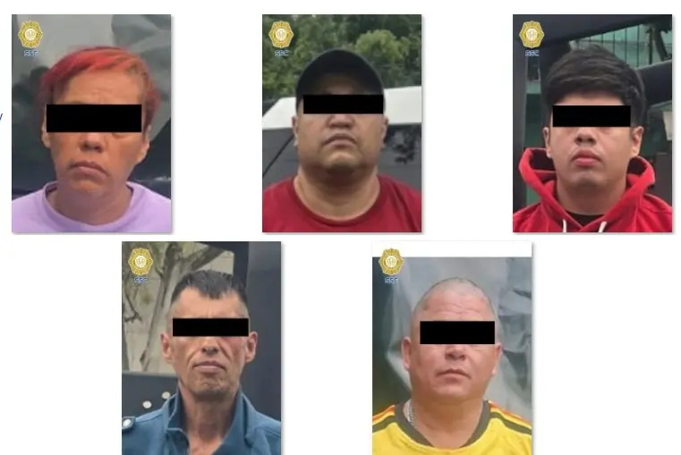 Detienen a 5 por doble crimen en la alcaldía Cuauhtémoc