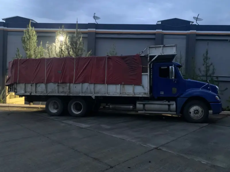 Detiene FGE a 2 y asegura camión con madera en Pátzcuaro