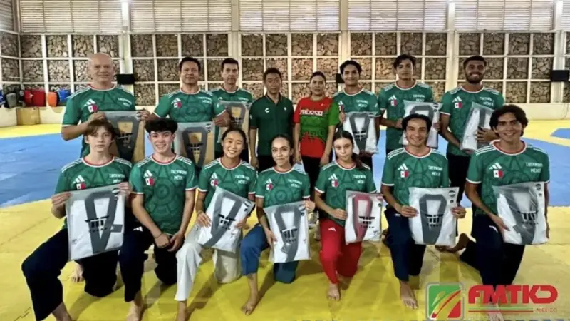 Taekwondo mexicano recibe camisetas inspiradas en el uniforme del Tri