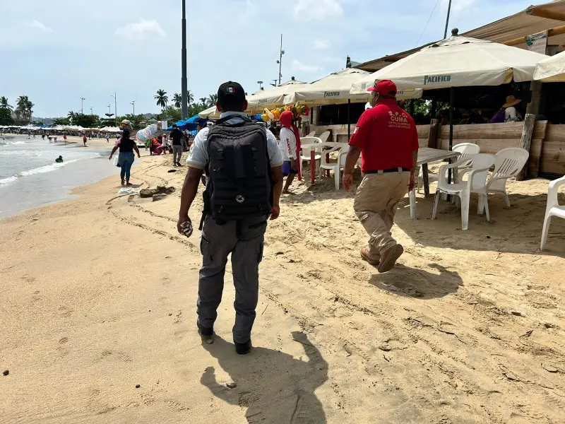 Fortalecen prevención en playas de Acapulco
