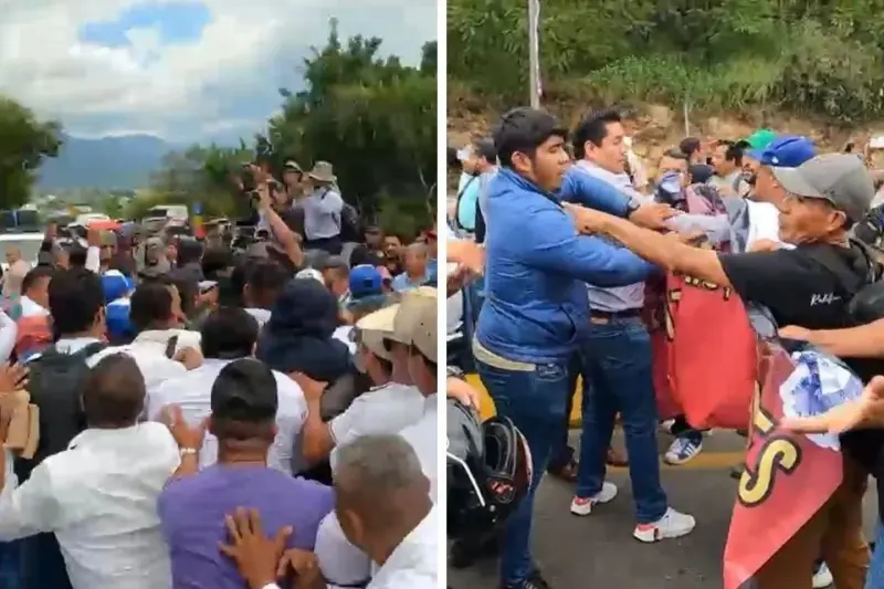 Se confronta CNTE y simpatizantes de Morena en Oaxaca