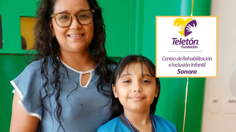 Tras tres años en lista de espera, Luciana, niña de 8 años con TEA, recibe una beca Teletón e inicia su atención en CRIT Sonora