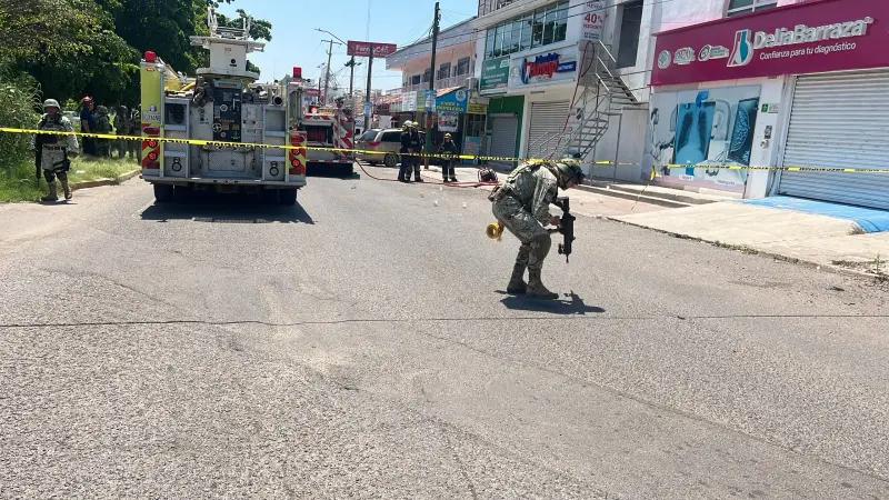 Disparan e incendian gimnasio en el sector Humaya, en Culiacán