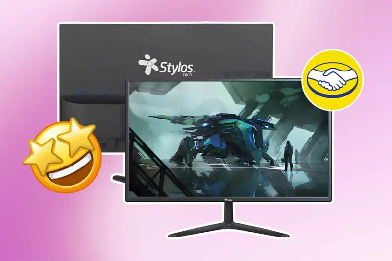 Es el monitor más vendido de Mercado Libre, cuesta solo 699 pesos y tiene muy buena calificación de los clientes