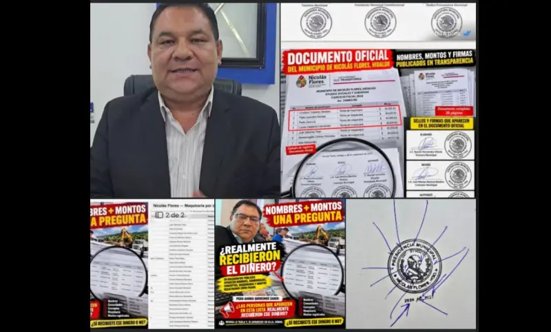 Alcalde de Nicolás Flores niega uso irregular de recursos y culpa a IA