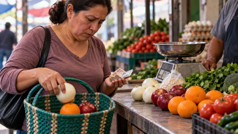 Canasta básica en México sube y familias recortan compras rumbo a fin de año