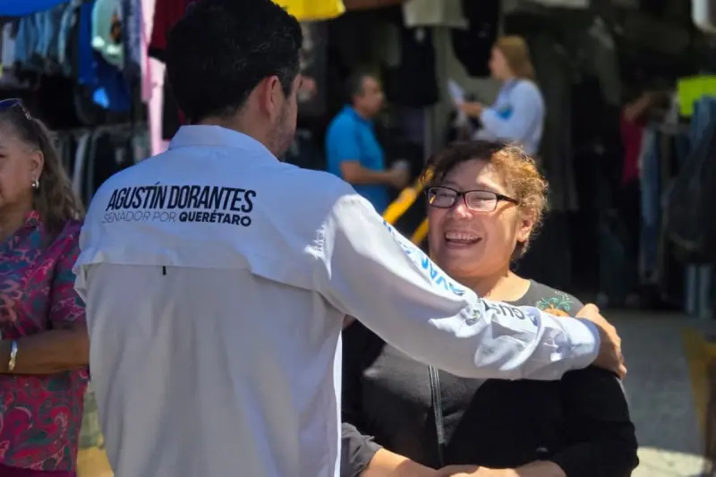 Es en las calles y tianguis donde inicia el trabajo por las familias: Agustín Dorantes recorre la colonia Presidentes