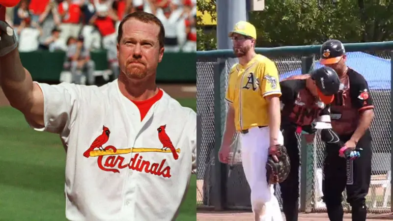 El hijo de Mark McGwire jugó contra Naranjeros de Hermosillo y produjo carrera con Athletics
