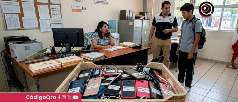 Escuelas podrán resguardar celulares de estudiantes durante toda la jornada