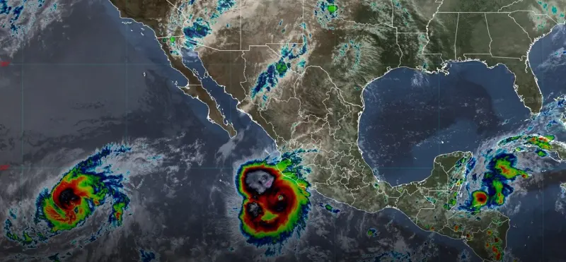 Se mueve el huracán Polo al sur de Manzanillo, Colima