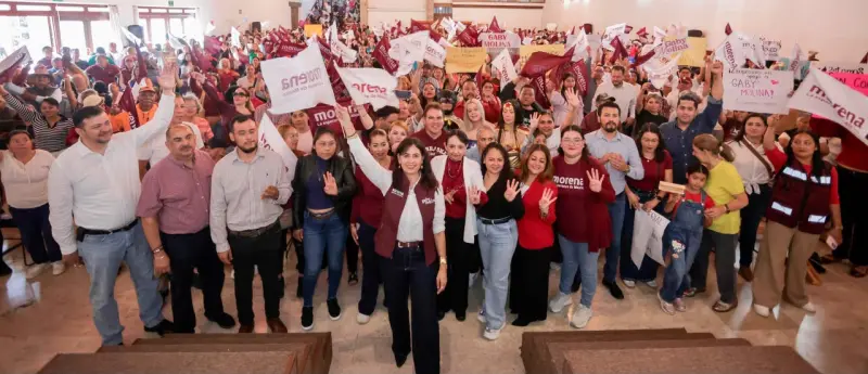 Reconoce Gaby Molina a dirigencia de Morena por publicar encuestas