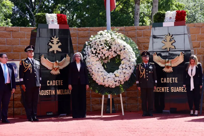 Asiste Graciela Domínguez a ceremonia del 179 aniversario los Niños Héroes