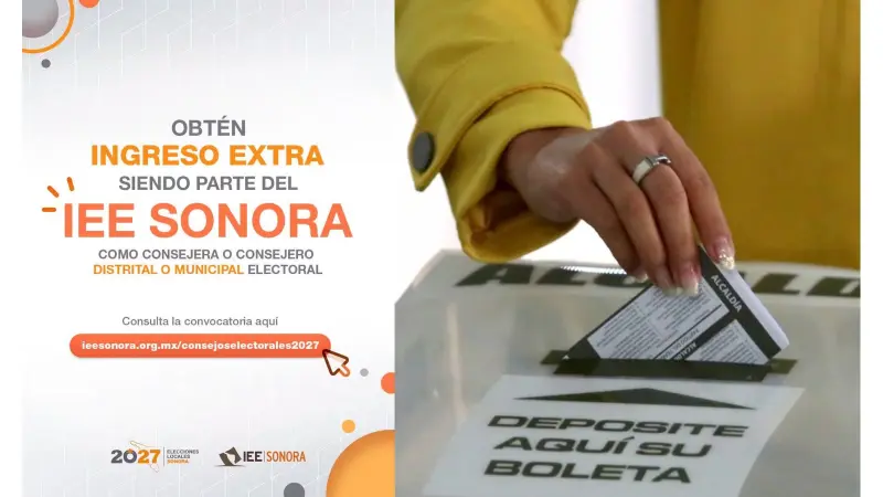 IEE Sonora busca a 582 consejeros para organizar las elecciones de 2027 y el registro estará abierto hasta el 25 de septiembre