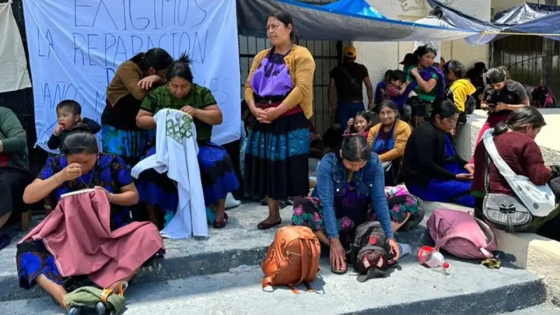 Desplazados de Chenalhó marchan en Chiapas exigen justicia
