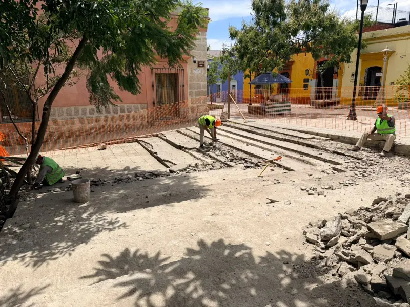 Rehabilitan Plazuela del Carmen Alto en Oaxaca de Juárez