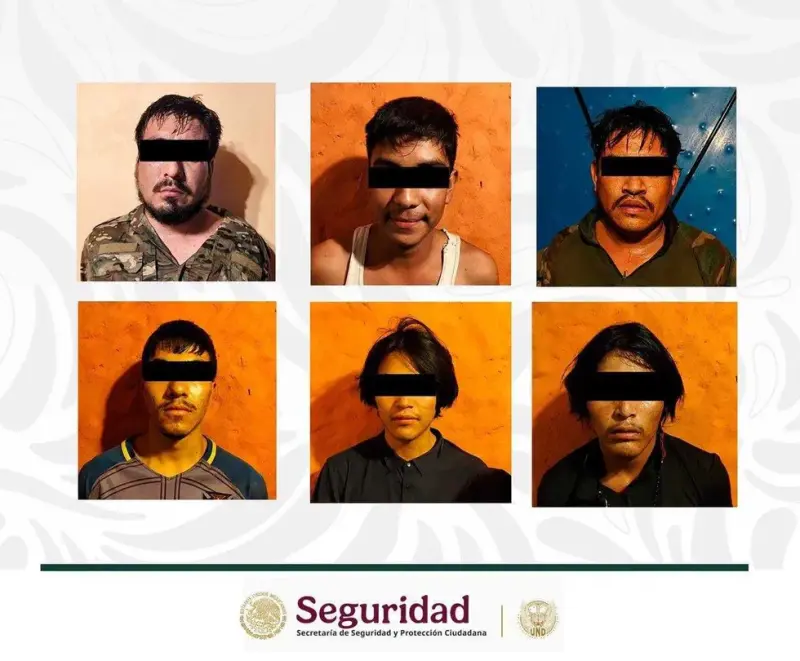 Detienen a ocho en Mazatlán; aseguran 19 armas y 14 explosivos
