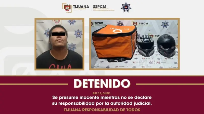 Detienen en Tijuana a hombre señalado por homicidio y lesiones con arma de fuego