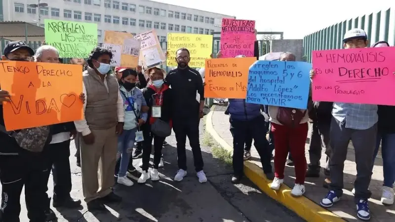Reconoce IMSS-Bienestar desabasto de hemodiálisis en Edomex