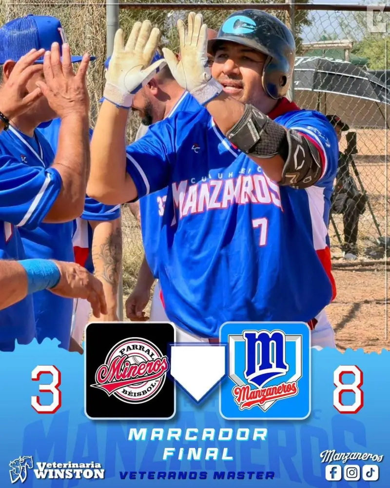 Manzaneros Master mantienen el paso tras imponerse a Mineros de Parral.