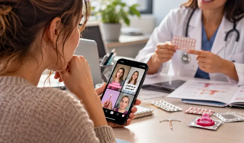 Anticoncepción entre TikTok y el consultorio