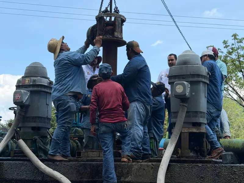 Aumenta CAEV flujo de agua en Martínez de la Torre