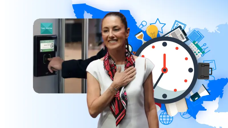 La Jornada laboral de 40 horas empezará a reducirse a partir de 2027 y expertos creen que deberá llegar con registros o reloj checador para que los patrones midan los horarios de trabajo de cada empleado - Clone