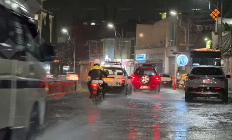 Intensa lluvia y ráfagas de viento en Chilpancingo 