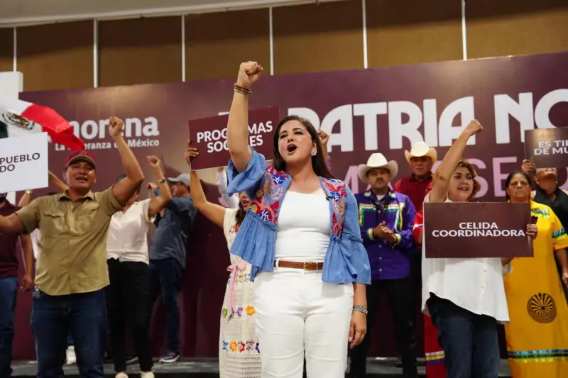 Célida López rompe en llanto tras designación de Lorenia Valles como coordinadora de Morena en Sonora; Lamarque tampoco aplaude y el partido llama a cerrar filas rumbo a 2027