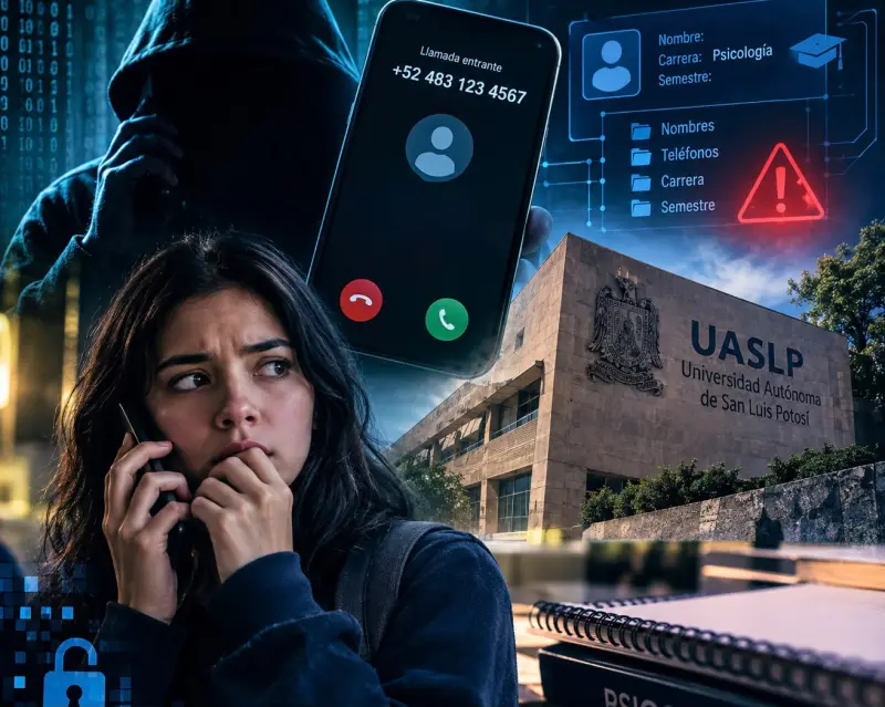 Usan delincuentes datos expuestos de la UASLP para extorsionar a alumnos