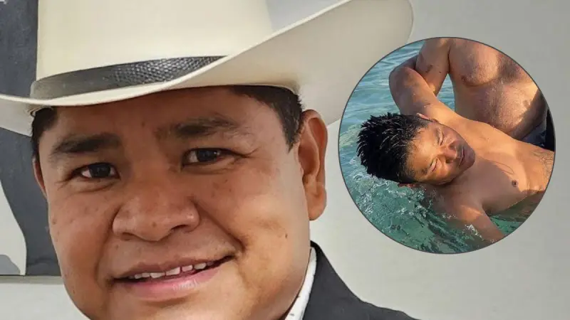 Erasmo Catarino toma su primera clase de natación con Toñita y Raúl Sandoval... y casi se les 'va'