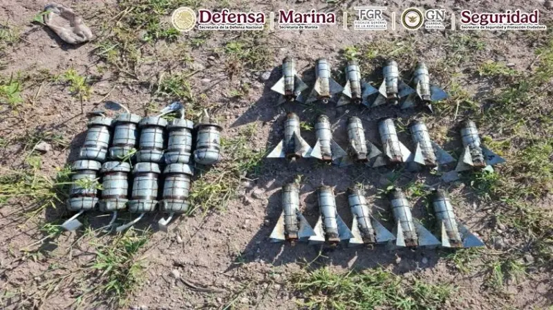 Ocho detenidos y 53 explosivos asegurados en operativos en Sinaloa y Nayarit