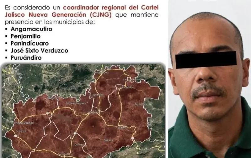 Cae en Michoacán coordinador del CJNG ligado a extorsiones