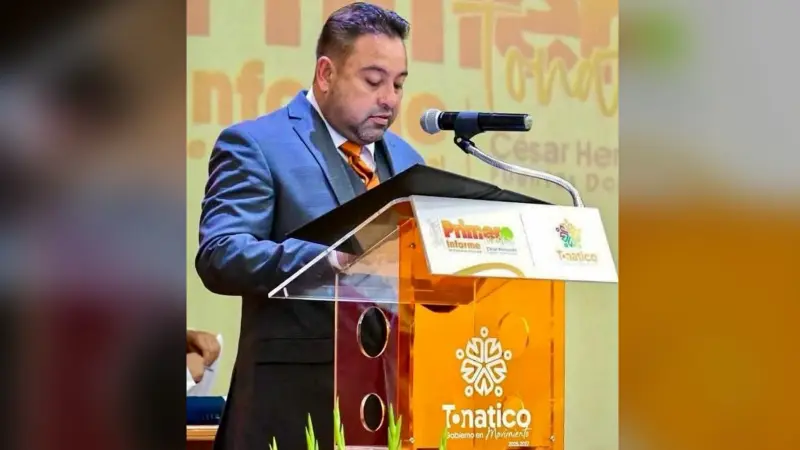 César Fuentes, presidente municipal de Tonatico, fallece en hospital tras accidente de tránsito