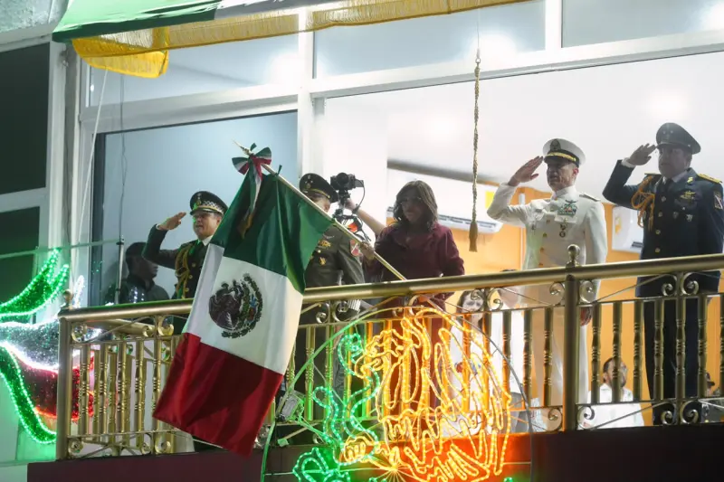 Destaca Leticia Lozano a Claudia Sheinbaum en Grito de Independencia