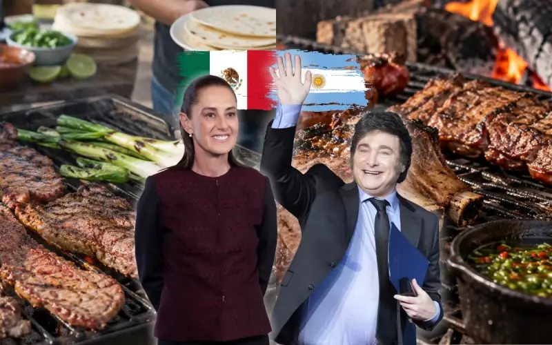 Mientras en México la carne asada se disfruta con tortillas y salsa, en Argentina el asado tradicional tiene cortes y una preparación propia que sigue todo un ritual alrededor del fuego