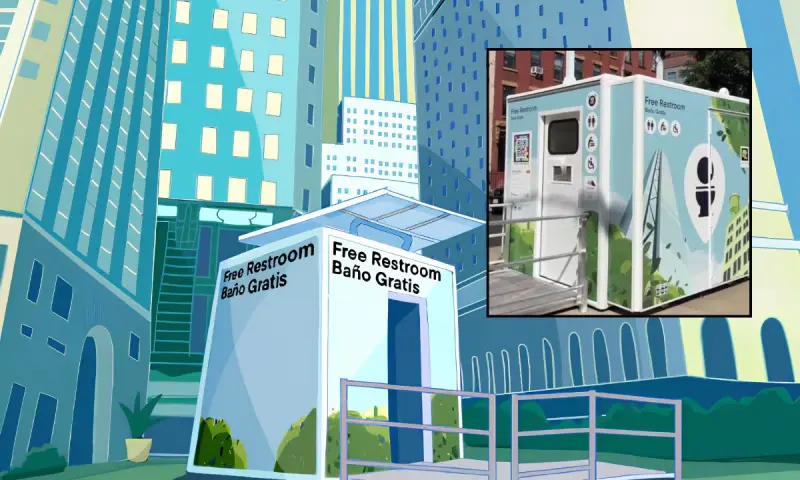 Novedosos baños públicos que abrirán sus puertas a los diez minutos de uso y sistema de funcionamiento sin contacto manual, instalarán en calles de Nueva York para ampliar el acceso en zonas de alta afluencia