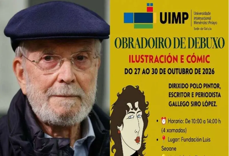 Siro dirigirá un Obradoiro de Dibujo de Ilustración y cómic para la UIMP Galicia
